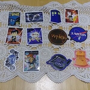 Dr. Who Stickers for locker,  crafts, scrapbooks, Etc